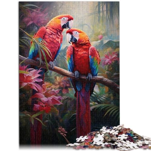 Puzzle für Erwachsene 1000 Teile Papageien-Dschungel Stressabbau Urlaub zu Hause Zeitvertreib für Teenager ab 14 Jahren 50x75cm von BBVNFLIR
