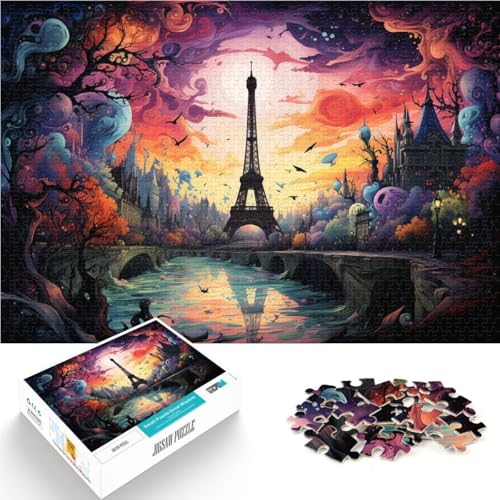 Puzzle für Erwachsene 1000 Teile Pariser Traumland anspruchsvolles Spiel Geschenke für Freunde und Familie für Teenager ab 14 Jahren 50x75cm von BBVNFLIR