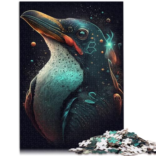 Puzzle für Erwachsene 1000 Teile Pinguin-Illusionspuzzle mit Präzisionsschnitt herausfordernd zu vervollständigen Aber lustig und humorvoll 26x38cm von BBVNFLIR