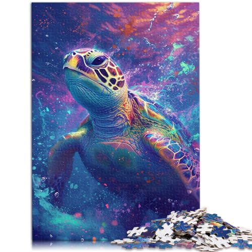 Puzzle für Erwachsene 1000 Teile Planet Turtle lustige Puzzles für die ganze Familie mit passendem Poster und Quizblatt für Teenager ab 14 Jahren 26x38cm Puzzle für Erwachsene 1000 Teile Planet Turtle lustige Puzzles für die ganze Familie mit passendem Poster und Quizblatt für Teenager ab 14 Jahren 26x38cm von BBVNFLIR