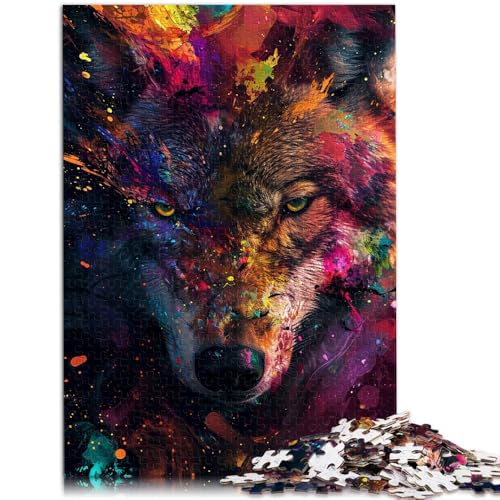 Puzzle für Erwachsene 1000 Teile Planet Wolf Heimdekoration Puzzlespielzeug Lernspiel zum Geburtstag Weihnachten für 14-Jährige 26x38cm Puzzle für Erwachsene 1000 Teile Planet Wolf Heimdekoration Puzzlespielzeug Lernspiel zum Geburtstag Weihnachten für 14-Jährige 26x38cm von BBVNFLIR