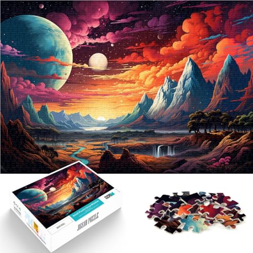 Puzzle für Erwachsene 1000 Teile Planetenlandschaft Spiele Spielzeug Geschenk Lernspiel zum Geburtstag Weihnachten für Kinder ab 14 Jahren 50x75cm von BBVNFLIR