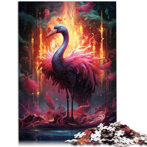 Puzzle für Erwachsene 1000 Teile Psychedelic Flamingo Quizspiel für 14-Jährige ganze Familie 50x75cm von BBVNFLIR