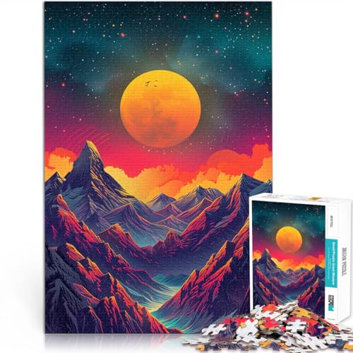 Puzzle für Erwachsene 1000 Teile Psychedelische Berge Lernspiele Heimdekoration Puzzle Kunstwerk Geschenk 26x38cm Puzzle für Erwachsene 1000 Teile Psychedelische Berge Lernspiele Heimdekoration Puzzle Kunstwerk Geschenk 26x38cm von BBVNFLIR
