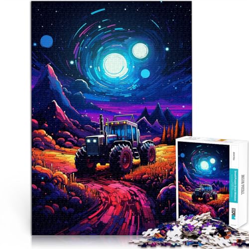 Puzzle für Erwachsene 1000 Teile Psychedelischer Traktor Lernpuzzle EIN Kunstwerk für Teenager ab 14 Jahren 26x38cm Puzzle für Erwachsene 1000 Teile Psychedelischer Traktor Lernpuzzle EIN Kunstwerk für Teenager ab 14 Jahren 26x38cm von BBVNFLIR