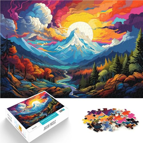 Puzzle für Erwachsene 1000 Teile Pyrenäen-Berge Puzzlespiel anspruchsvoll Aber lustig und humorvoll für 14-Jährige 50x75cm von BBVNFLIR