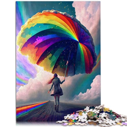 Puzzle für Erwachsene 1000 Teile Rainbow Spirit-Quizspiel ganze Familie für Teenager ab 14 Jahren 50x75cm von BBVNFLIR