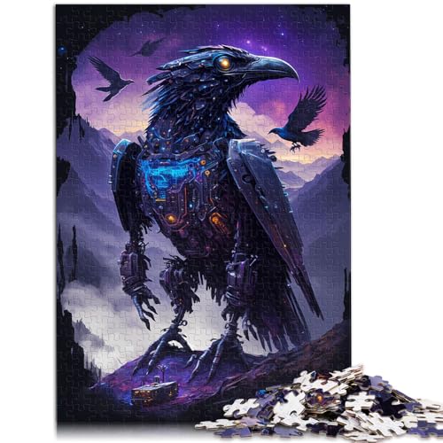 Puzzle für Erwachsene 1000 Teile Raven Dear Quizspiel Helfen Sie dem Gehirn süchtig machende Spielzeuge zu trainieren um Geduld zu fördern 26x38cm von BBVNFLIR
