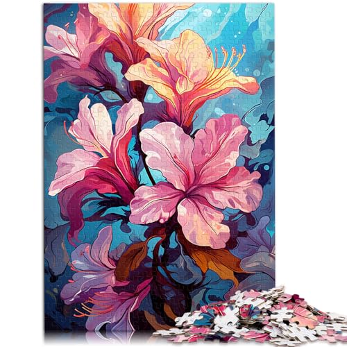 Puzzle für Erwachsene 1000 Teile Rhododendren anspruchsvolle Spielgeschenke mit vollständig ineinander greifenden zufällig geformten Teilen 26x38cm von BBVNFLIR