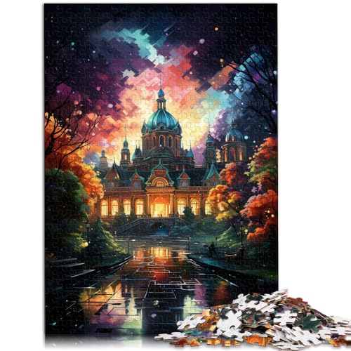 Puzzle für Erwachsene 1000 Teile Schloss Fredensborg Handgeschwindigkeitswettbewerb Stressabbau für Teenager ab 14 Jahren 50x75cm von BBVNFLIR