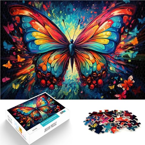 Puzzle für Erwachsene 1000 Teile Schmetterlingsmalerei Denksportaufgabe mit passendem Poster und Quizblatt 26x38cm Puzzle für Erwachsene 1000 Teile Schmetterlingsmalerei Denksportaufgabe mit passendem Poster und Quizblatt 26x38cm von BBVNFLIR