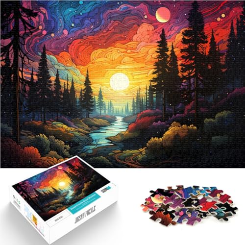 Puzzle für Erwachsene 1000 Teile Schönheit des Waldes anspruchsvolles Spiel Geschenke Geburtstagsgeschenke für Teenager ab 14 Jahren 26x38cm von BBVNFLIR