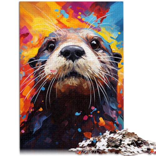 Puzzle für Erwachsene 1000 Teile Seeotter Heimdekoration Puzzle-Spielzeug Herausforderung der Gehirnintelligenz süchtig machendes Spielzeug 26x38cm von BBVNFLIR