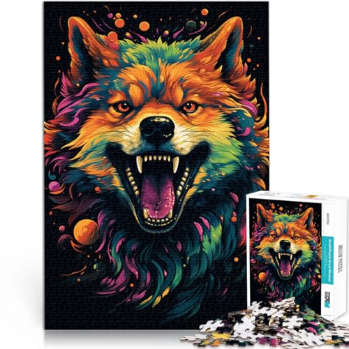 Puzzle für Erwachsene 1000 Teile Shiba Inu Tier-Familien-Aktivitätspuzzle Wunschliste mit Weihnachtsmann für Teenager ab 14 Jahren 50x75cm von BBVNFLIR