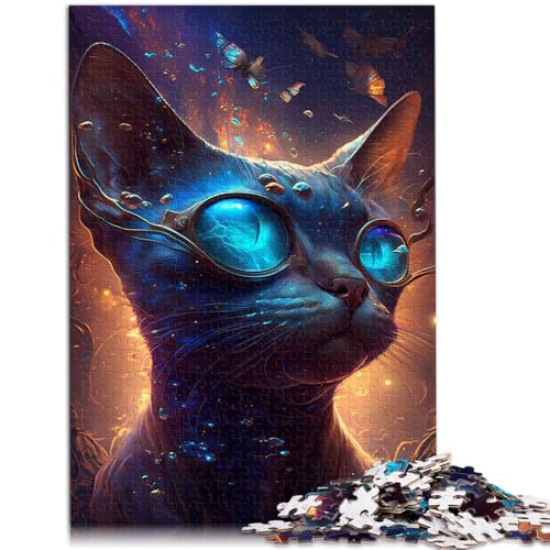Puzzle für Erwachsene 1000 Teile Siamkatze Unnatürliches Spielzeug Lernspiele Stressabbau EIN Kunstwerk für Teenager ab 14 Jahren 50x75cm von BBVNFLIR
