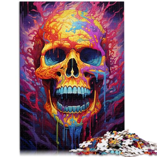 Puzzle für Erwachsene 1000 Teile Skelettmalerei anspruchsvolles Spiel Spielzeug Wichtelgeschenk für Teenager ab 14 Jahren 50x75cm von BBVNFLIR