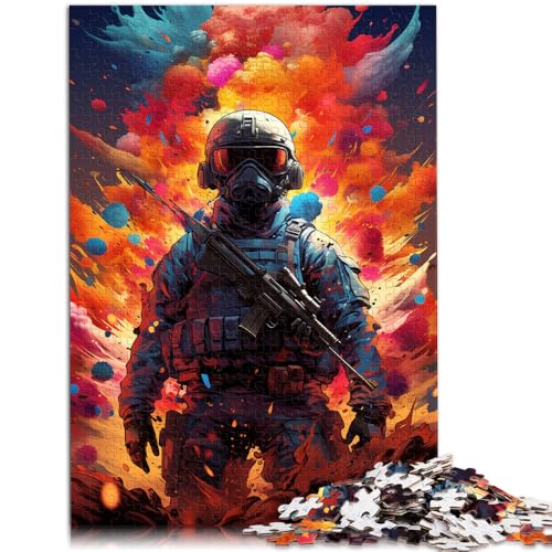 Puzzle für Erwachsene 1000 Teile Soldat Synthwave Lernspielzeug Familienspiele Geburtstagsgeschenke für Teenager ab 14 Jahren 50x75cm Puzzle für Erwachsene 1000 Teile Soldat Synthwave Lernspielzeug Familienspiele Geburtstagsgeschenke für Teenager ab 14 Jahren 50x75cm von BBVNFLIR