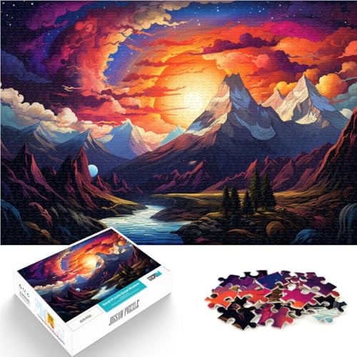 Puzzle für Erwachsene 1000 Teile Sonnenuntergangslandschaft Lernpuzzle Heimkunstdekor für Teenager ab 14 Jahren 26x38cm Puzzle für Erwachsene 1000 Teile Sonnenuntergangslandschaft Lernpuzzle Heimkunstdekor für Teenager ab 14 Jahren 26x38cm von BBVNFLIR