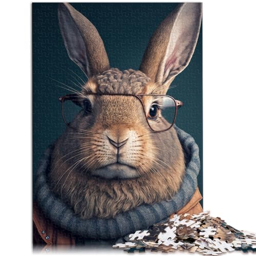 Puzzle für Erwachsene 1000 Teile Spielzeug mit Hasenkleidung Denkspiel mit vollständig ineinander greifenden zufällig geformten Teilen 26x38cm Puzzle für Erwachsene 1000 Teile Spielzeug mit Hasenkleidung Denkspiel mit vollständig ineinander greifenden zufällig geformten Teilen 26x38cm von BBVNFLIR