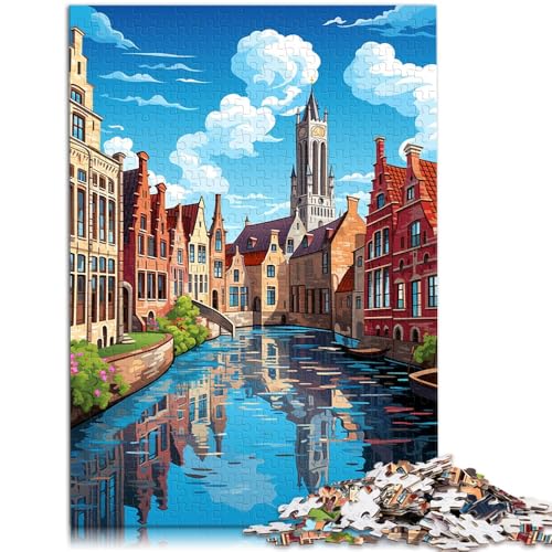 Puzzle für Erwachsene 1000 Teile Stadt-Lernpuzzle ganze Familie für Teenager ab 14 Jahren 50x75cm von BBVNFLIR