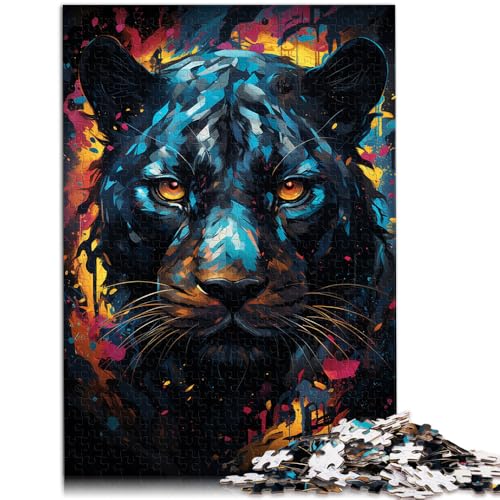 Puzzle für Erwachsene 1000 Teile Star Black Panther Lernspiele Heimdekoration Puzzle Stressabbau 26x38cm von BBVNFLIR