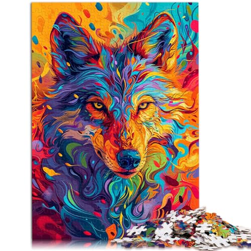 Puzzle für Erwachsene 1000 Teile Starry Wolf Toy Denkspiel ganze Familie für Teenager ab 14 Jahren 50x75cm von BBVNFLIR