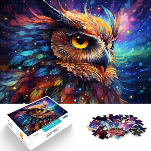 Puzzle für Erwachsene 1000 Teile Sternenhimmel Eule Herausforderndes Spiel Geschenke ganze Familie 26x38cm Puzzle für Erwachsene 1000 Teile Sternenhimmel Eule Herausforderndes Spiel Geschenke ganze Familie 26x38cm von BBVNFLIR