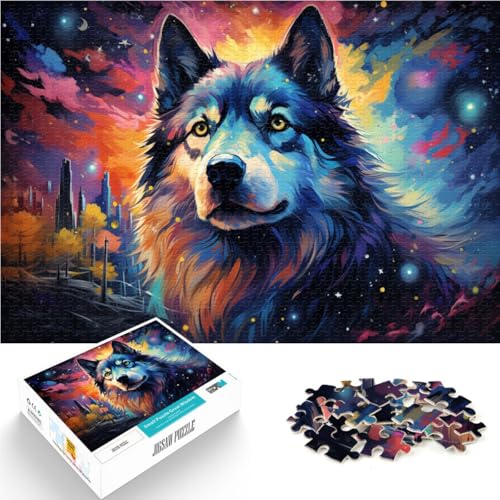 Puzzle für Erwachsene 1000 Teile Sternenhimmel-Hund Spielzeug Lernspiele Stressabbau Geburtstagsgeschenk für Teenager ab 14 Jahren 50x75cm von BBVNFLIR