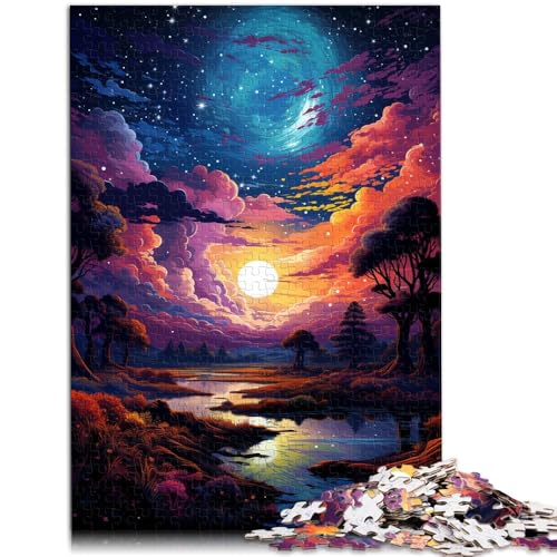 Puzzle für Erwachsene 1000 Teile Sternenhimmel-Nachtansicht Lernspiele Heimdekoration Puzzle für Teenager ab 14 Jahren 50x75cm von BBVNFLIR
