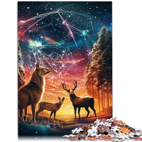 Puzzle für Erwachsene 1000 Teile Sternennacht Hirsch Spielzeug Lernspiele Stressabbau Heimkunstdekor für Teenager ab 14 Jahren 50x75cm Puzzle für Erwachsene 1000 Teile Sternennacht Hirsch Spielzeug Lernspiele Stressabbau Heimkunstdekor für Teenager ab 14 Jahren 50x75cm von BBVNFLIR