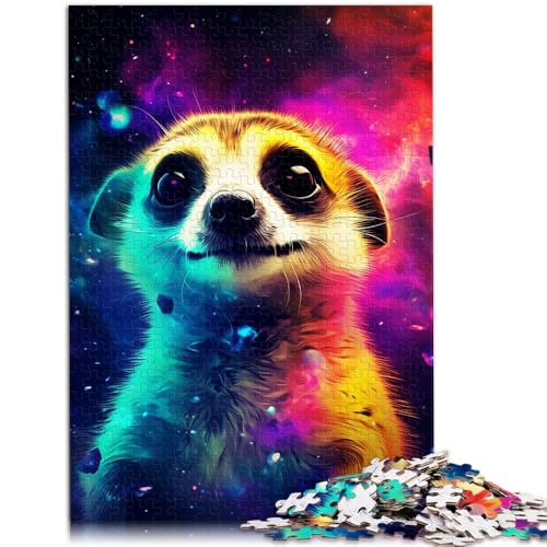 Puzzle für Erwachsene 1000 Teile Sterntier Erdmännchen Familienaktivitätspuzzle Stressabbau für Teenager ab 14 Jahren 50x75cm von BBVNFLIR