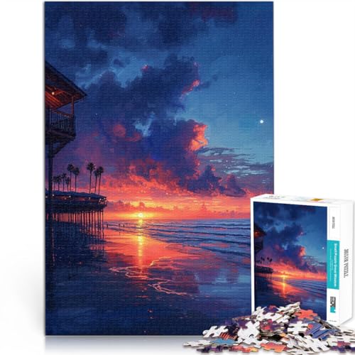 Puzzle für Erwachsene 1000 Teile Strandabendsonne Familienspiel für und mit vollständig ineinander greifenden zufällig geformten Teilen 26x38cm Puzzle für Erwachsene 1000 Teile Strandabendsonne Familienspiel für und mit vollständig ineinander greifenden zufällig geformten Teilen 26x38cm von BBVNFLIR