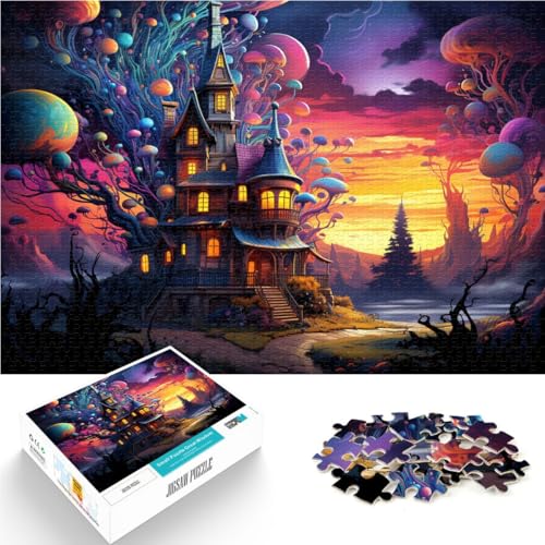 Puzzle für Erwachsene 1000 Teile Süßigkeitenschloss Lernspielzeug Familienspiele Geburtstagsgeschenk für Teenager ab 14 Jahren 50x75cm von BBVNFLIR