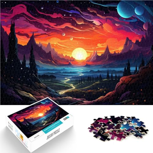 Puzzle für Erwachsene 1000 Teile Szene unter dem Planeten für Familienspaß Herausforderung der Gehirnintelligenz süchtig machendes Spielzeug 50x75cm Puzzle für Erwachsene 1000 Teile Szene unter dem Planeten für Familienspaß Herausforderung der Gehirnintelligenz süchtig machendes Spielzeug 50x75cm von BBVNFLIR