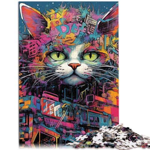 Puzzle für Erwachsene 1000 Teile Techno-Katzenspielzeug Denkspiel ganze Familie Geeignet für und Jugendliche ab 14 Jahren 26x38cm Puzzle für Erwachsene 1000 Teile Techno-Katzenspielzeug Denkspiel ganze Familie Geeignet für und Jugendliche ab 14 Jahren 26x38cm von BBVNFLIR