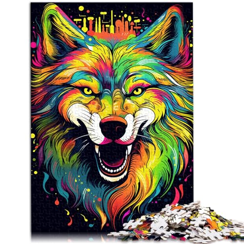 Puzzle für Erwachsene 1000 Teile Tier Wolf Spielzeug Denkspiel mit passendem Poster und Quizblatt für Teenager ab 14 Jahren 26x38cm Puzzle für Erwachsene 1000 Teile Tier Wolf Spielzeug Denkspiel mit passendem Poster und Quizblatt für Teenager ab 14 Jahren 26x38cm von BBVNFLIR