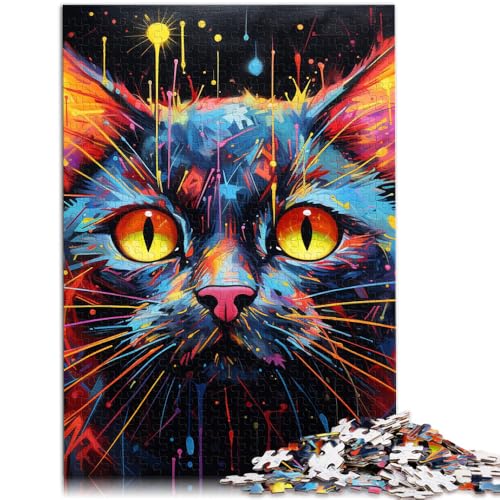 Puzzle für Erwachsene 1000 Teile Tiere Katzen anspruchsvolles Spiel Lernspiel für Geburtstag Weihnachten für Teenager ab 14 Jahren 26x38cm von BBVNFLIR