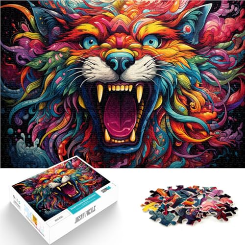 Puzzle für Erwachsene 1000 Teile Tiere Lernspielzeug Gehirnintelligenz Herausforderung süchtig machendes Spielzeug 26x38cm von BBVNFLIR