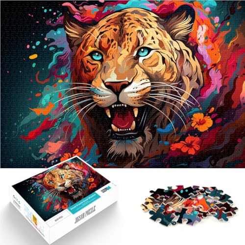 Puzzle für Erwachsene 1000 Teile Tiger-Puzzle – anspruchsvolles Spiel Stressabbau Urlaub zu Hause Zeit totschlagen 50x75cm von BBVNFLIR