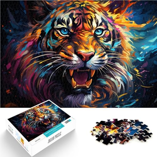 Puzzle für Erwachsene 1000 Teile Tiger pädagogische Herausforderung Lernspiel für Geburtstag Weihnachten für Teenager ab 14 Jahren 26x38cm Puzzle für Erwachsene 1000 Teile Tiger pädagogische Herausforderung Lernspiel für Geburtstag Weihnachten für Teenager ab 14 Jahren 26x38cm von BBVNFLIR