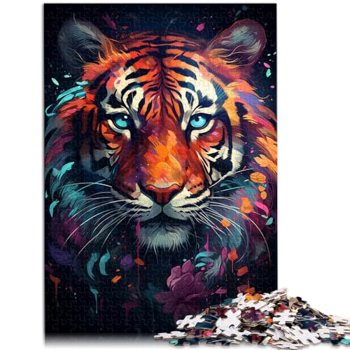 Puzzle für Erwachsene 1000 Teile Tigerspielzeug Denkspiel Spaß für zu Hause Aktivitäten Geburtstagsgeschenk Reisegeschenk für Kinder ab 14 Jahren 50x75cm von BBVNFLIR