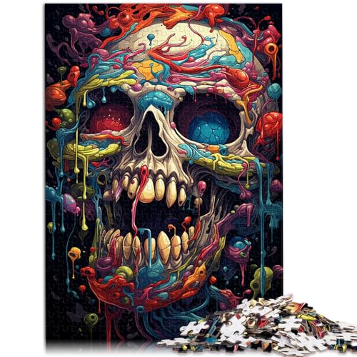 Puzzle für Erwachsene 1000 Teile Totenkopf-Spiele Spielzeug Geschenk Helfen Sie dem Gehirn süchtig machendes Spielzeug zu trainieren und Geduld zu fördern 26x38cm von BBVNFLIR