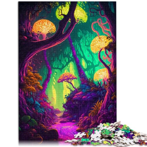 Puzzle für Erwachsene 1000 Teile Trippy Forest Puzzle – anspruchsvolles Spiel Heimkunstdekor für Teenager ab 14 Jahren 50x75cm von BBVNFLIR