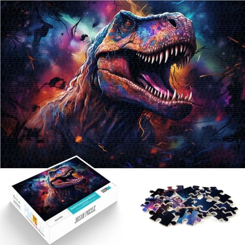 Puzzle für Erwachsene 1000 Teile Tyrannosaurus Rex Spielzeug Denkspiel ganze Familie für 14-Jährige 26x38cm Puzzle für Erwachsene 1000 Teile Tyrannosaurus Rex Spielzeug Denkspiel ganze Familie für 14-Jährige 26x38cm von BBVNFLIR