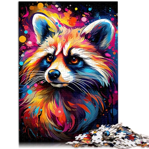 Puzzle für Erwachsene 1000 Teile Waschbär-Spielzeug Denkspiel Spaß bei Aktivitäten zu Hause Geburtstagsgeschenk Reisegeschenk 26x38cm von BBVNFLIR