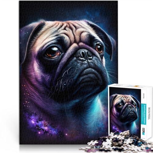 Puzzle für Erwachsene 1000 Teile Weltraum-Farbmops anspruchsvolles Spiel Puzzles zur Heimdekoration für Teenager ab 14 Jahren 26x38cm von BBVNFLIR