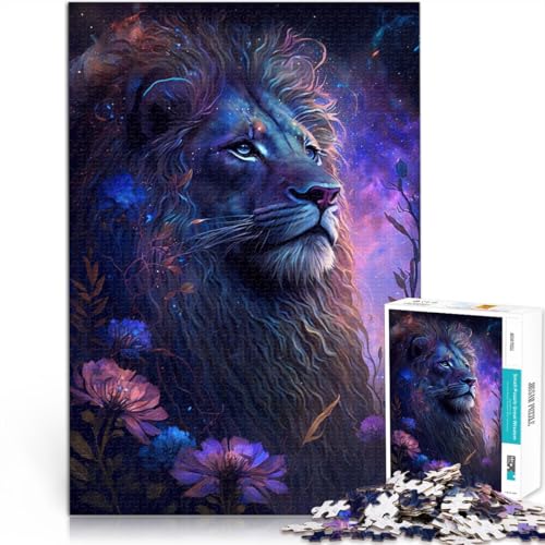 Puzzle für Erwachsene 1000 Teile Weltraum-Löwe-Blumen-Spielzeug Denkspiel Stressabbau schwierige Herausforderung für Teenager ab 14 Jahren 26x38cm Puzzle für Erwachsene 1000 Teile Weltraum-Löwe-Blumen-Spielzeug Denkspiel Stressabbau schwierige Herausforderung für Teenager ab 14 Jahren 26x38cm von BBVNFLIR