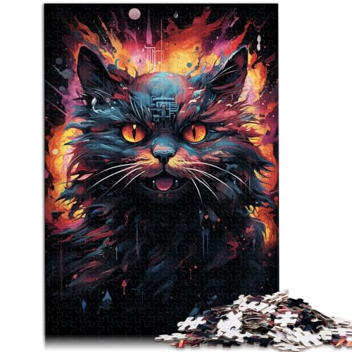 Puzzle für Erwachsene 1000 Teile Weltraum-Magie-Katze Denkspiel Familienspiel Stressabbau schwierige Herausforderung 26x38cm Puzzle für Erwachsene 1000 Teile Weltraum-Magie-Katze Denkspiel Familienspiel Stressabbau schwierige Herausforderung 26x38cm von BBVNFLIR