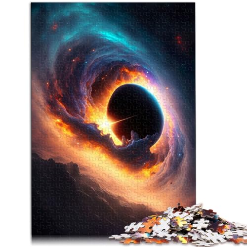 Puzzle für Erwachsene 1000 Teile Weltraum Schwarzes Loch Milchstraße anspruchsvolles Spiel verbessert das Gedächtnis für Teenager ab 14 Jahren 26x38cm von BBVNFLIR