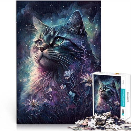 Puzzle für Erwachsene 1000 Teile Weltraumkatze Lernpuzzle tolles Geschenk für Teenager ab 14 Jahren 26x38cm Puzzle für Erwachsene 1000 Teile Weltraumkatze Lernpuzzle tolles Geschenk für Teenager ab 14 Jahren 26x38cm von BBVNFLIR